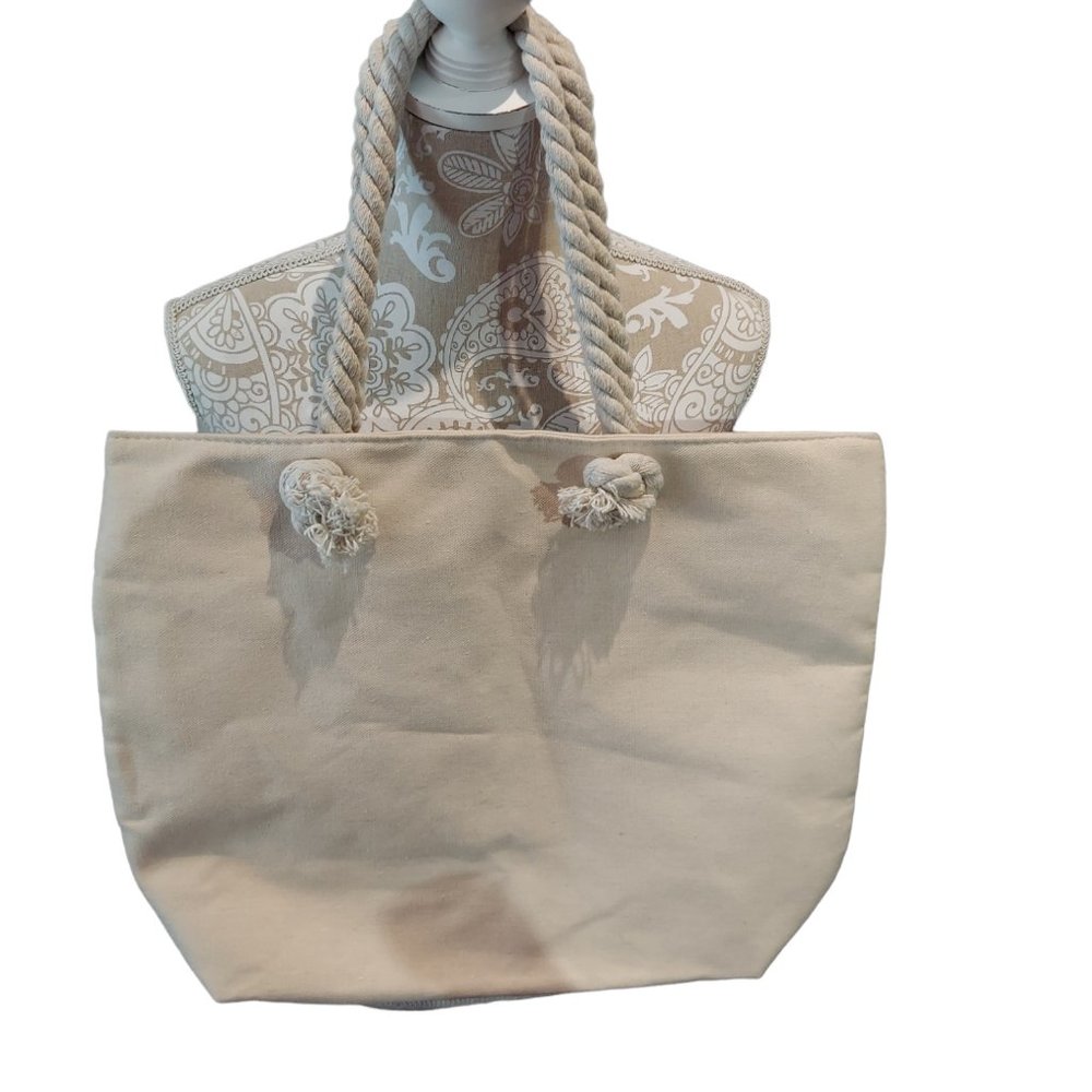 Unbranded Canvas "Couple" Owl Tote - Picture 2 of 8